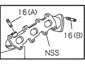 Honda Passport Exhaust Manifold - 8-97167-063-1 Manifold, Driver Side Exhuast