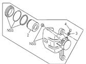 Honda Passport Brake Caliper - 8-97127-630-0 Caliper Assembly, Driver Side