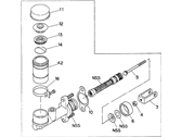 Honda Passport Clutch Master Cylinder - 8-97110-221-0 Master Cylinder Assembly, Clutch