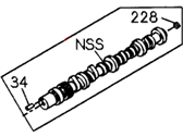 Honda Passport Camshaft - 8-97110-260-1 Camshaft, Driver Side