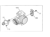 Honda Passport Throttle Body - 8-97106-661-0 Body Assembly, Throttle