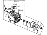 Honda CRX A/C Compressor - 38810-PM9-S01 Compressor