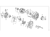 Honda CRX Alternator - 31100-PE1-663 Alternator Assembly (Cha22) (Denso)