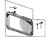 Honda CRX Radiator - 19010-PE1-676 Radiator (Toyo)