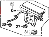 Honda Pilot Air Bag - 06780-S9V-A31ZD Kit, As Module (Warm Gray)