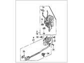 Honda Del Sol Door Lock - 72150-SR2-A21 Lock Assembly, Left Front Power Door