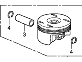 Honda Civic Pistons - 13020-R1A-A00 Piston Set (Os 0.25)