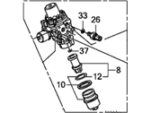 Honda Civic Fuel Pressure Regulator - 16740-R1Z-A02 Regulator, Pressure