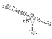 Honda Del Sol Power Steering Pump - 56110-P02-A02 Pump Sub-Assembly, Power Steering