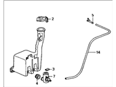 Honda CRX Washer Reservoir - 76801-SH3-903 Washer, Windshield (FR)