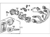 Honda Prelude Ignition Lock Cylinder - 35100-S30-A12 Lock Assy., Steering