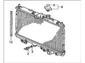 Honda Prelude Radiator - 19010-P0F-J04 Radiator (Denso)