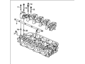 Honda CRX Cylinder Head - 12100-PM6-000 Cylinder Head Assembly