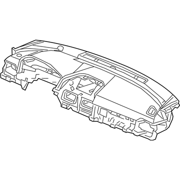 Honda 77100-TVA-A00ZA Panel, Instrument *NH900L* (DEEP BLACK)
