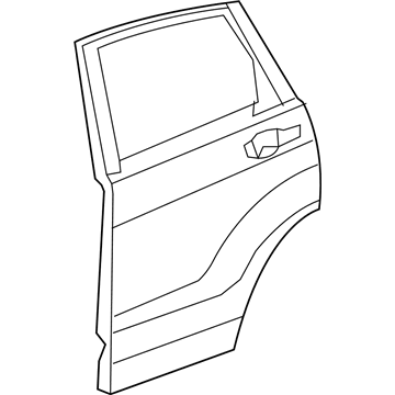 Honda 67510-SWA-A90ZZ Panel, R. RR. Door (DOT)