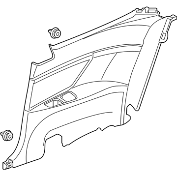 Honda 83780-TBG-A01ZC Lining Assy., L. RR. Side *NH900L* (DEEP BLACK)