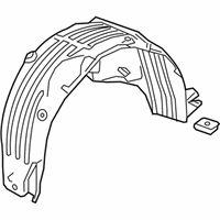 74592-t7w-a01 - Genuine Honda Fender, Left Rear (inner)