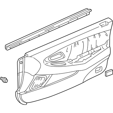 2000 Honda Accord Door Trim Panel - 83583-S82-A21ZC