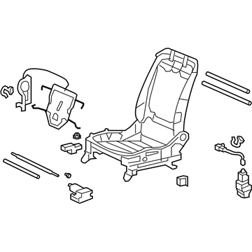 Honda 81526-TA0-A81 Frame, L. FR. Seat