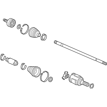 Honda CR-Z Axle Shaft - 44306-SZT-J00