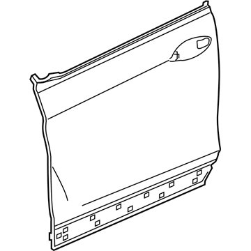 Honda 67151-TG7-325ZZ Skin Set L, FR. Door