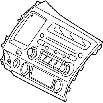 Honda 39170-SNA-A61ZC Panel Assy. *B160L* (Usa Band)(XM) (Alpine) (UH BLUE GUN METALLIC)