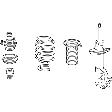 Honda 51602-SNC-A17 Shock Absorber Assembly, Left Front