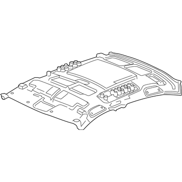 Honda 83200-TBG-A11ZA LINING ASSY., ROOF *NH900L* (DEEP BLACK)