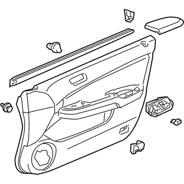 2004 Honda Accord Door Trim Panel - 83500-SDA-A93ZD