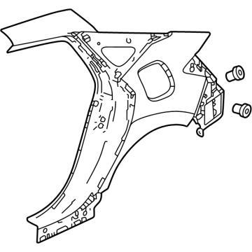 Honda 04636-T49-A01ZZ PANEL SET, R- RR