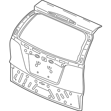 Honda 68100-T1W-A82ZZ Tail Gate Comp (DOT)