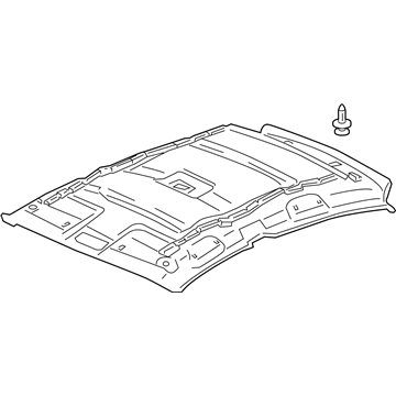 Honda 83200-TM8-A12ZA Lining Assy., Roof *NH686L* (QP LIGHT WARM GRAY)