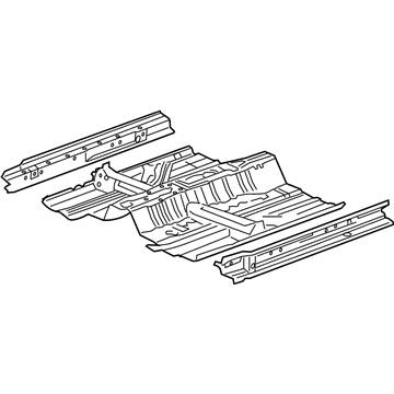 Honda 65100-TP7-A01ZZ Floor Comp, Front