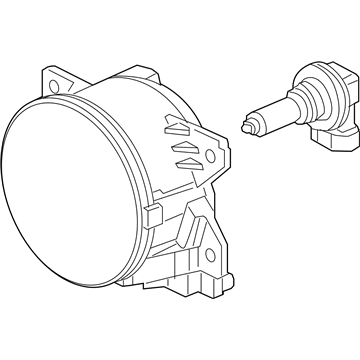 Honda 33950-TEY-Y01 Foglight Assembly, Left Front