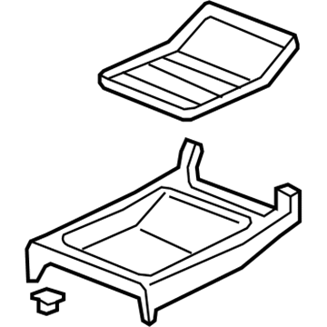 Honda 83450-SJC-A01ZC Tray Assy., Center Floor *YR308L* (TU BEIGE)