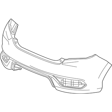 Honda 04715-TBJ-A00ZZ Face, Rear Bumper