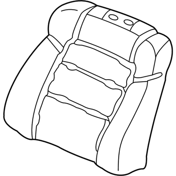 Honda 81122-S82-A21 Pad & Frame, R. FR. Seat-Back