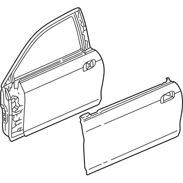 2002 Honda Accord Door Panel - 67010-S82-A93ZZ