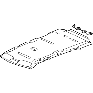 Honda 83200-SCA-A80ZB Lining Assy., Roof *YR239L* (KI IVORY)