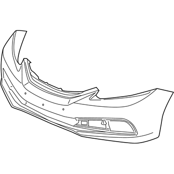 Honda 04711-TR3-A50ZZ Face, Front Bumper