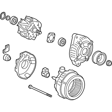 Honda 06311-R40-505RM Alternator, Core Id (104210-5890 9764219-589) (Reman) (Denso)