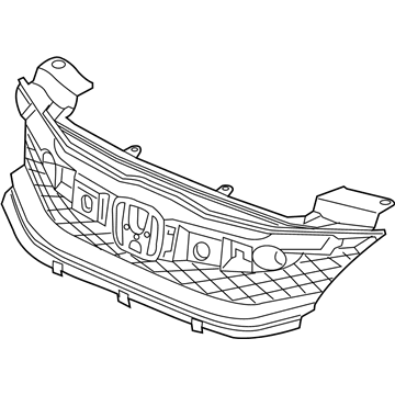 Honda 71121-T3L-A51 Base, Front Grille