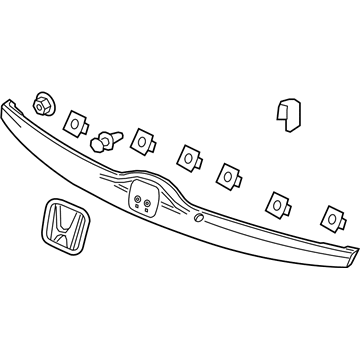 Honda 74890-T5A-A11 Garnish Assembly, Rear License