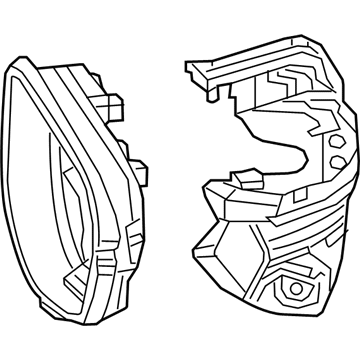 Honda 76205-TEC-Y11 Housing Set, Passenger Side