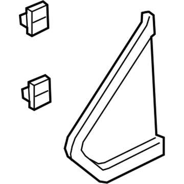 Honda 75495-THR-A11 Garnish Assy., L. FR. Pillar Corner