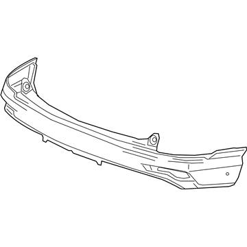 Honda 71501-TLA-A00 Face, Rear Bumper (Lower)