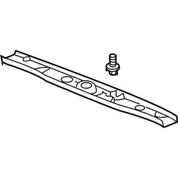 Honda 84443-S9V-A01ZA Garnish Assy., Tailgate (Upper) *G50L* (LIGHT FERN)