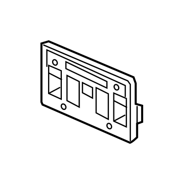 Honda 71180-TGS-A00 Base, Front License Plate