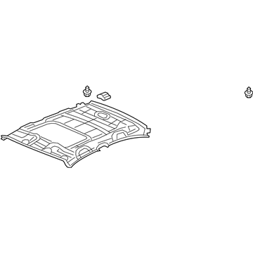 Honda 83200-TS8-A61ZB Lining Assy., Roof *NH220L* (Sunroof) (CLEAR GRAY)