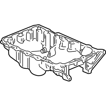 Honda 11200-5J6-A11 Pan Complete, Oil